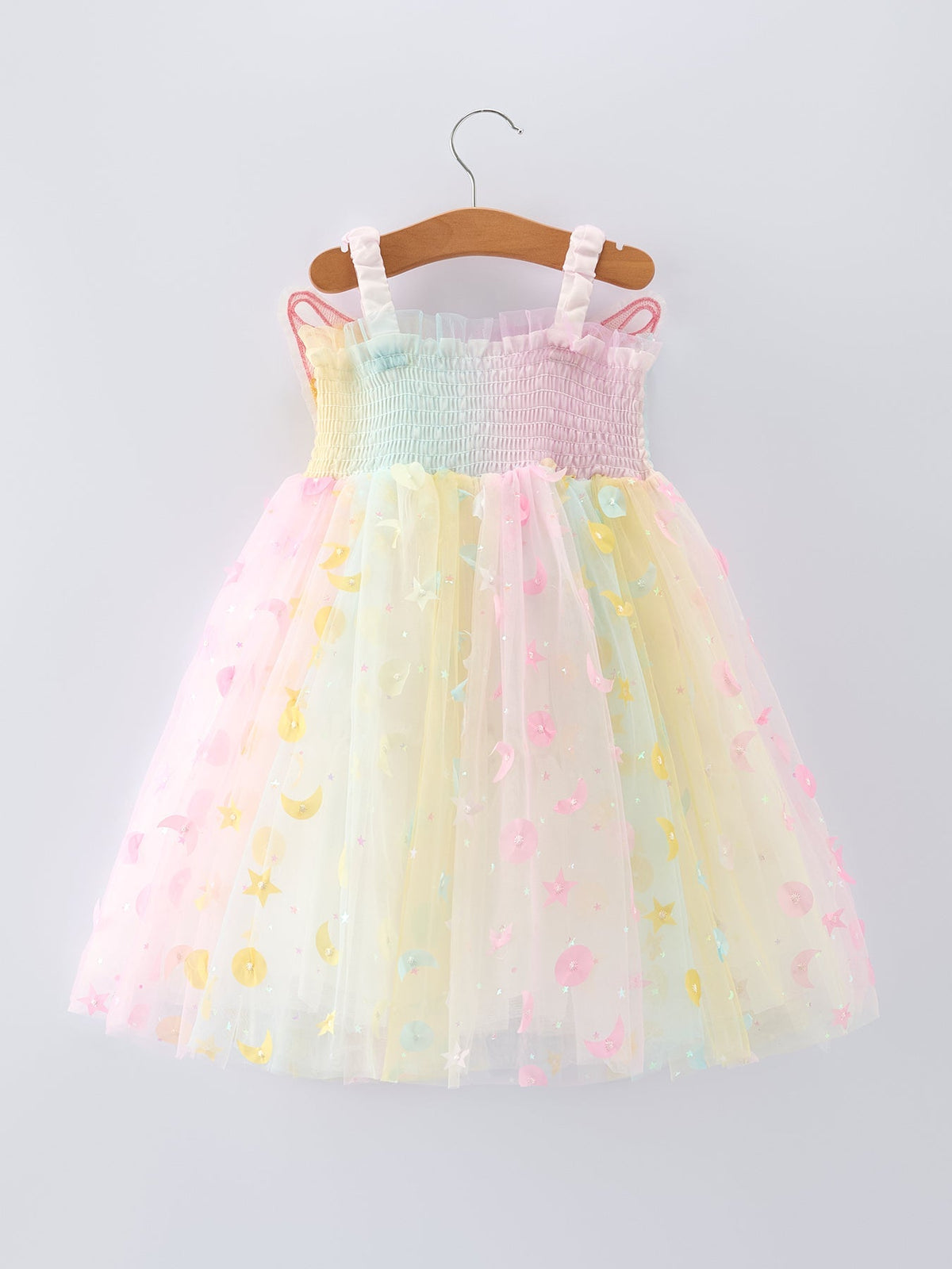Rylee Faith Designs Pastel Rainbow Sequin Tulle Party Girls DressEveretts Place