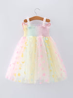 Rylee Faith Designs Pastel Rainbow Sequin Tulle Party Girls DressEveretts Place