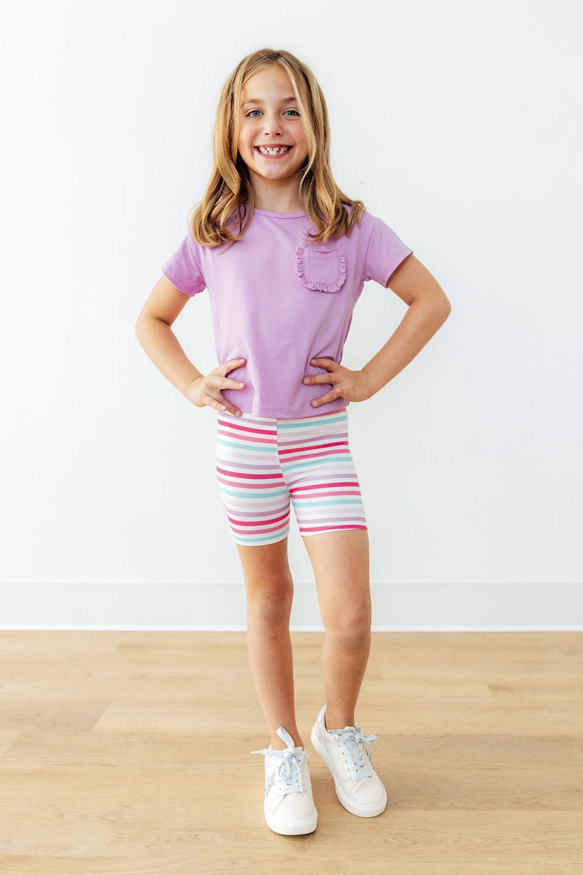 Mila & Rose ® Pastel Stripes Twirl Shorts - 