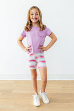 Mila & Rose ® Pastel Stripes Twirl Shorts - 