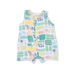 Angel Dear Patchwork Farm - Sleeveless Shortie Romper - 