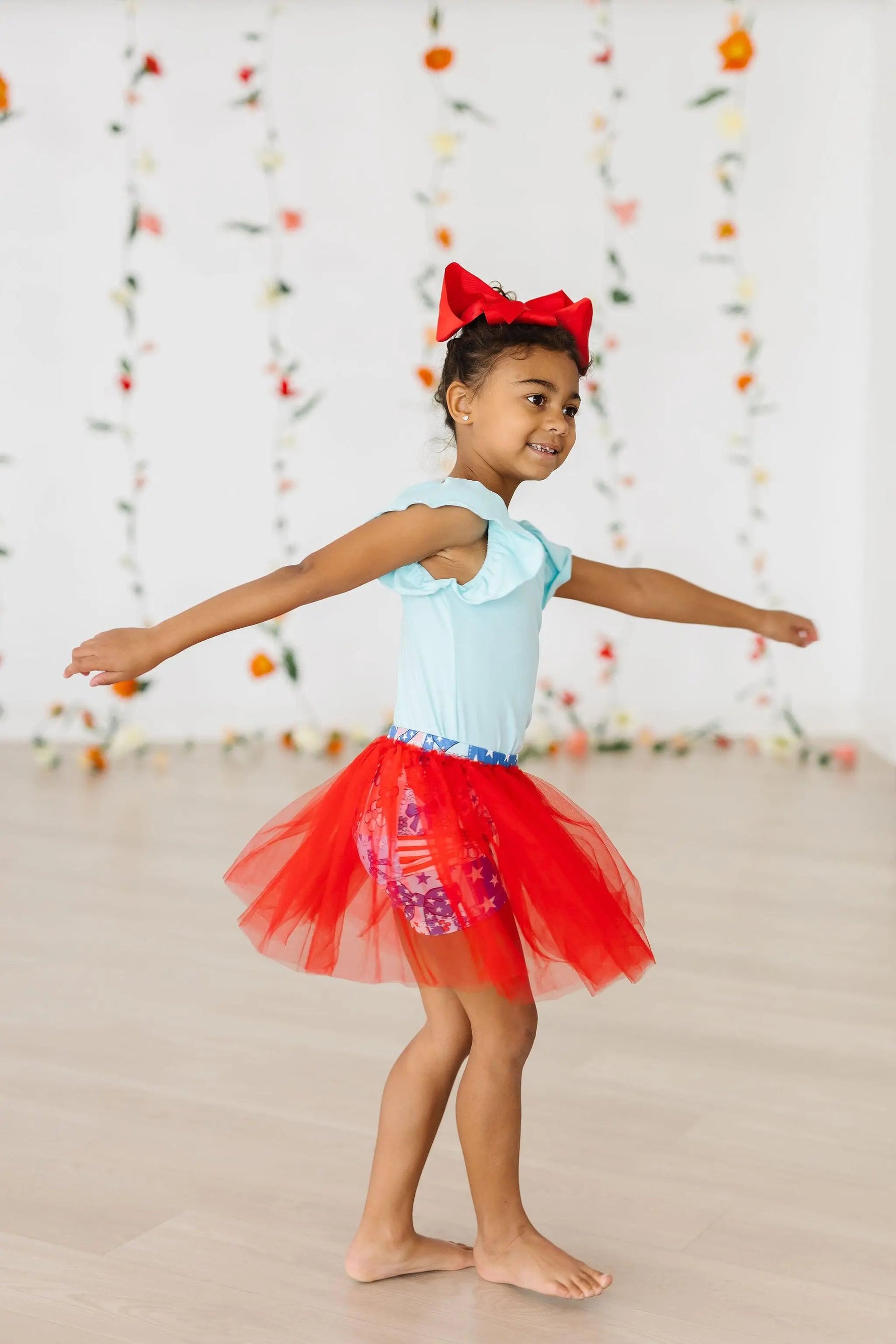 Mila & Rose ® Patriotic Patchwork Tutu Shorts - 