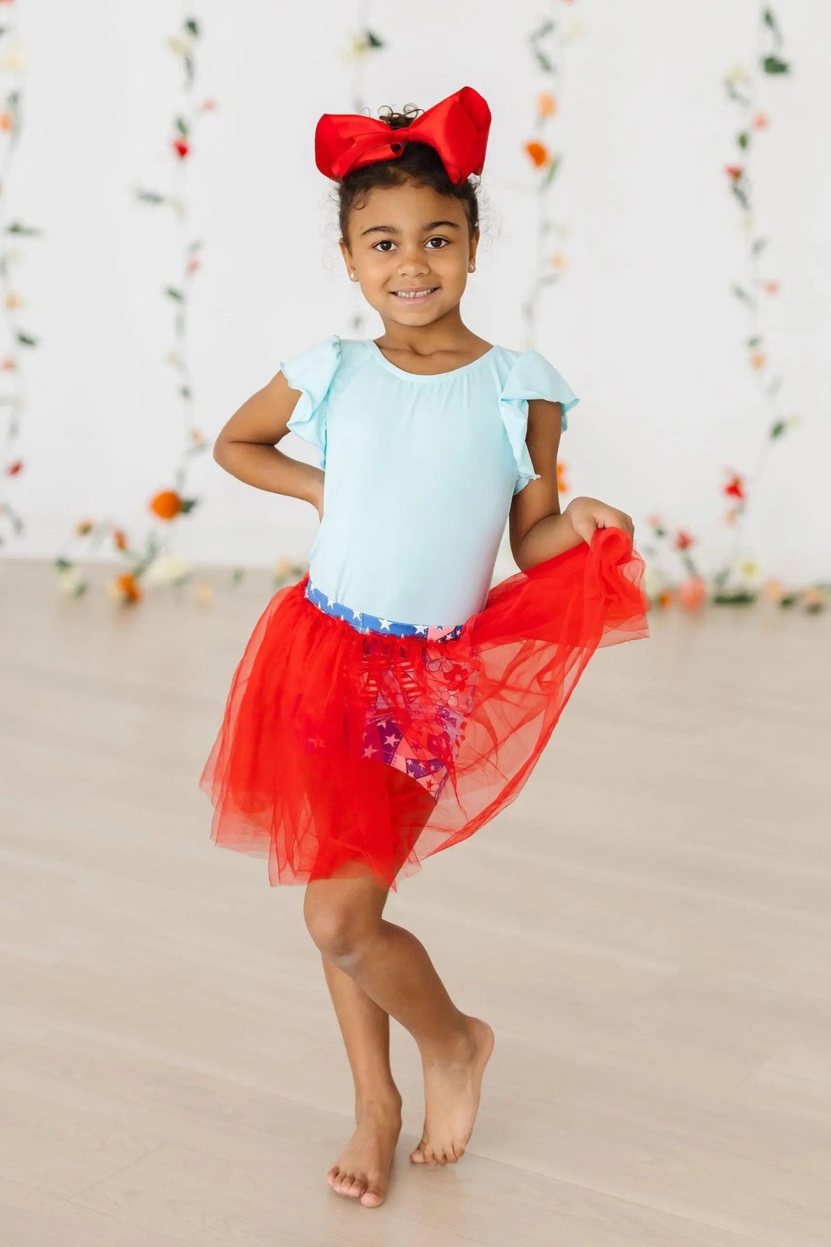 Mila & Rose ® Patriotic Patchwork Tutu Shorts - 
