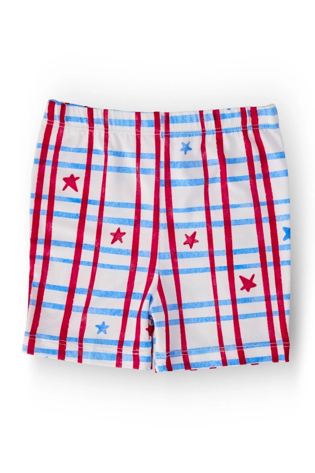 Patriotic Plaid Twirl Shorts - Red, Active Shorts, Trunks, Undergarment, Boardshorts | Everetts Place