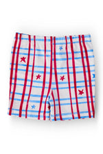 Patriotic Plaid Twirl Shorts - Red, Active Shorts, Trunks, Undergarment, Boardshorts | Everetts Place