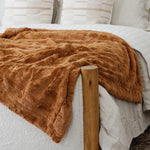 Saranoni PATTERNED FAUX FUR XL THROW BLANKETS - 