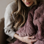 Saranoni PATTERNED FAUX FUR XL THROW BLANKETS - 