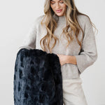 Saranoni PATTERNED FAUX FUR XL THROW BLANKETS - 