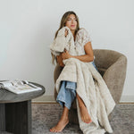 Saranoni PATTERNED FAUX FUR XL THROW BLANKETS - 