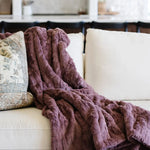 Saranoni PATTERNED FAUX FUR XL THROW BLANKETS - 
