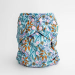 Kinder Cloth Diaper Co. Patterned Lounger Pocket Cloth Diaper — Minky Fleece with Athletic Wicking Jersey - 