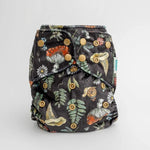 Kinder Cloth Diaper Co. Patterned Lounger Pocket Cloth Diaper — Minky Fleece with Athletic Wicking Jersey - 