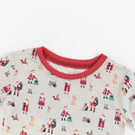 Dreamlet Paws And Claus Bamboo Pajamas Two Piece Set Dreamlet - Everetts Place Boutique - 
