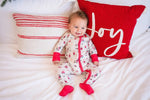 Dreamlet Paws And Claus Convertible Zip Footies 12 - 18M Bamboo - Everetts Place Boutique - 