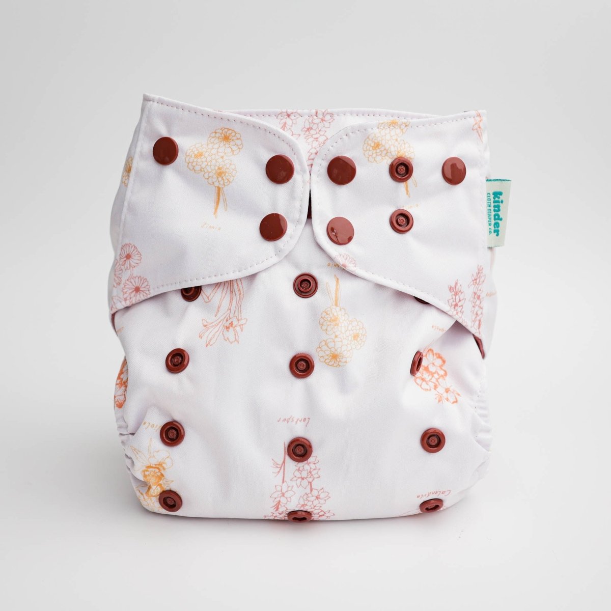 Floral: Essentials Pocket Cloth Diaper with Athletic Wicking Jersey, Grows with your Baby - Everetts Place Boutique -