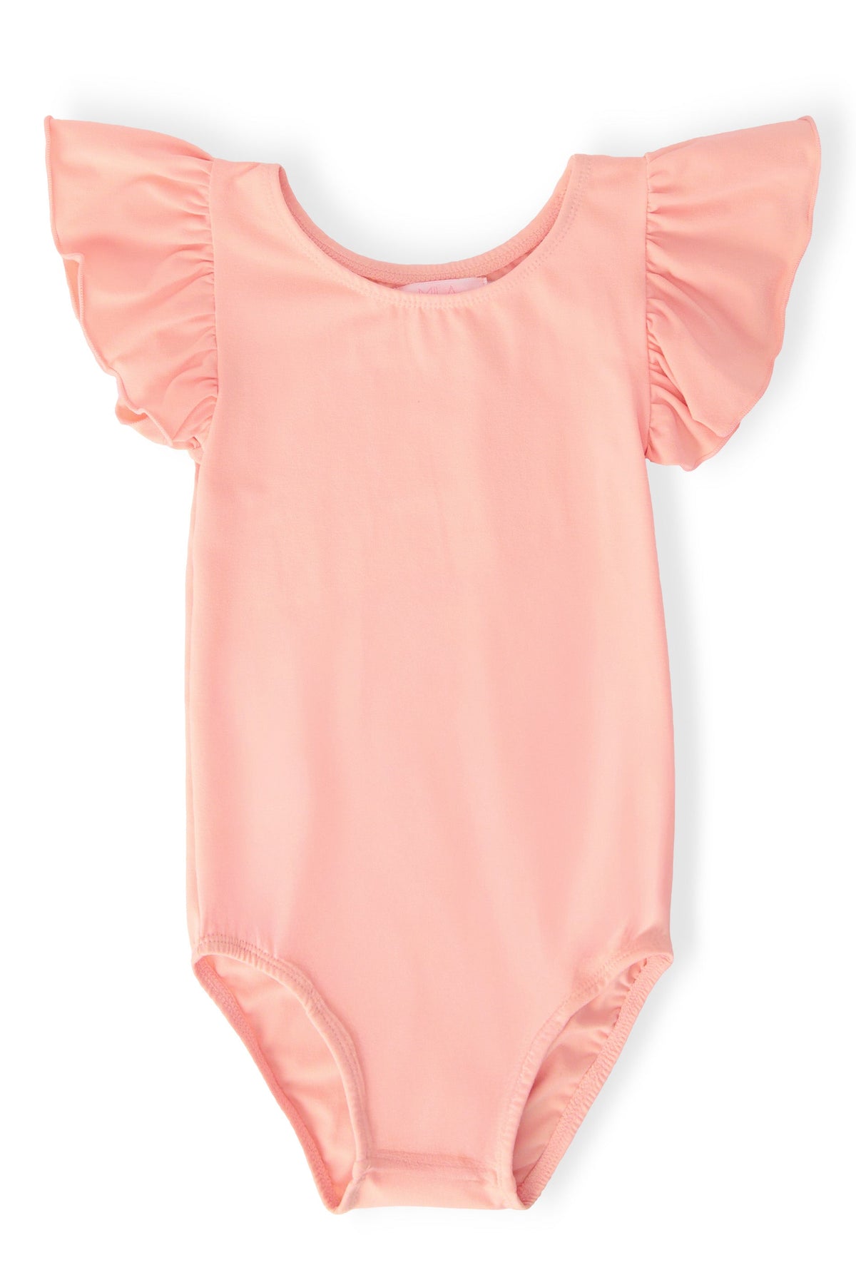 Peach S/S Flutter Sleeve Leotard - Pink, Baby & Toddler Clothing, Maillot, Leotard, Infant bodysuit | Everetts Place