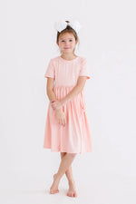 Mila & Rose ® Peach S/S Pocket Twirl Dress - 