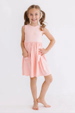 Mila & Rose ® Peach Tank Pocket Twirl Dress - 