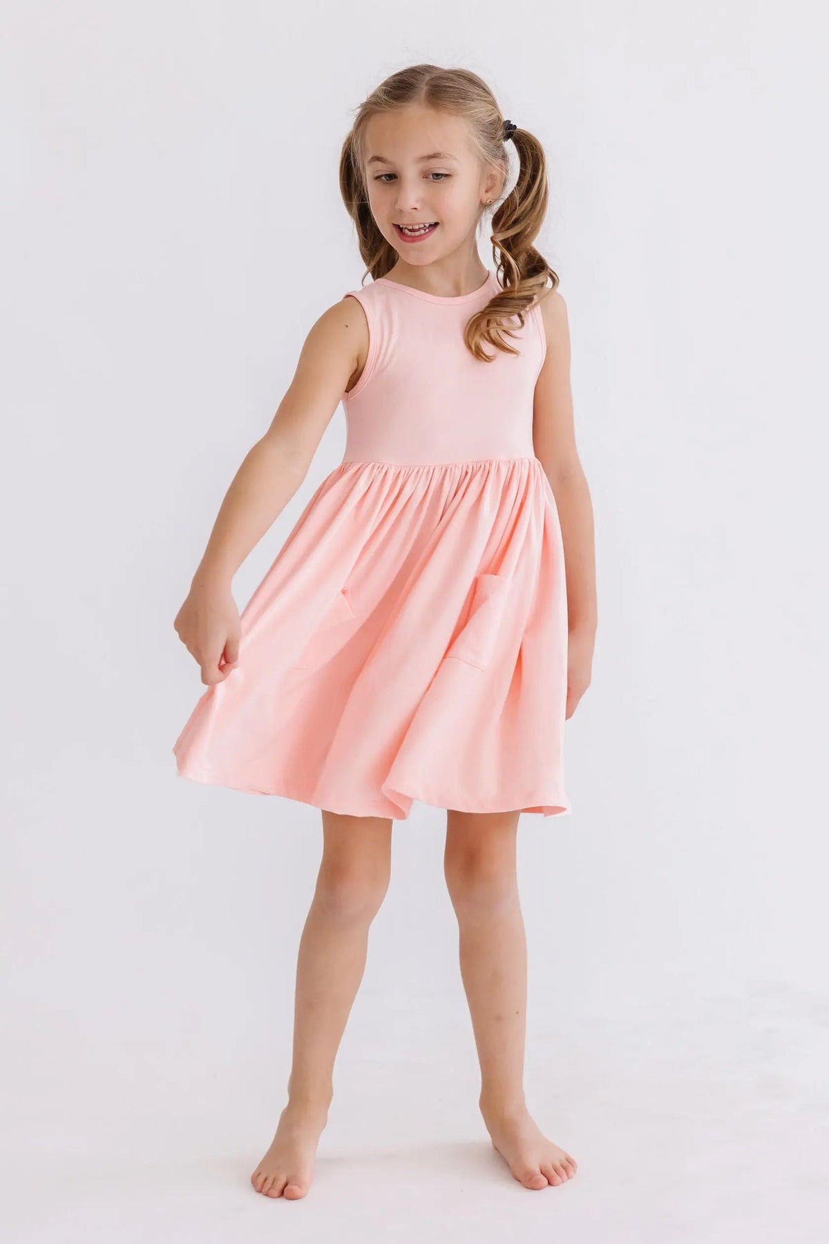 Mila & Rose ® Peach Tank Pocket Twirl Dress - 
