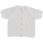 Mebie Baby Pearl Knit Cardigan Baby Soft Breathable Summer Top - 