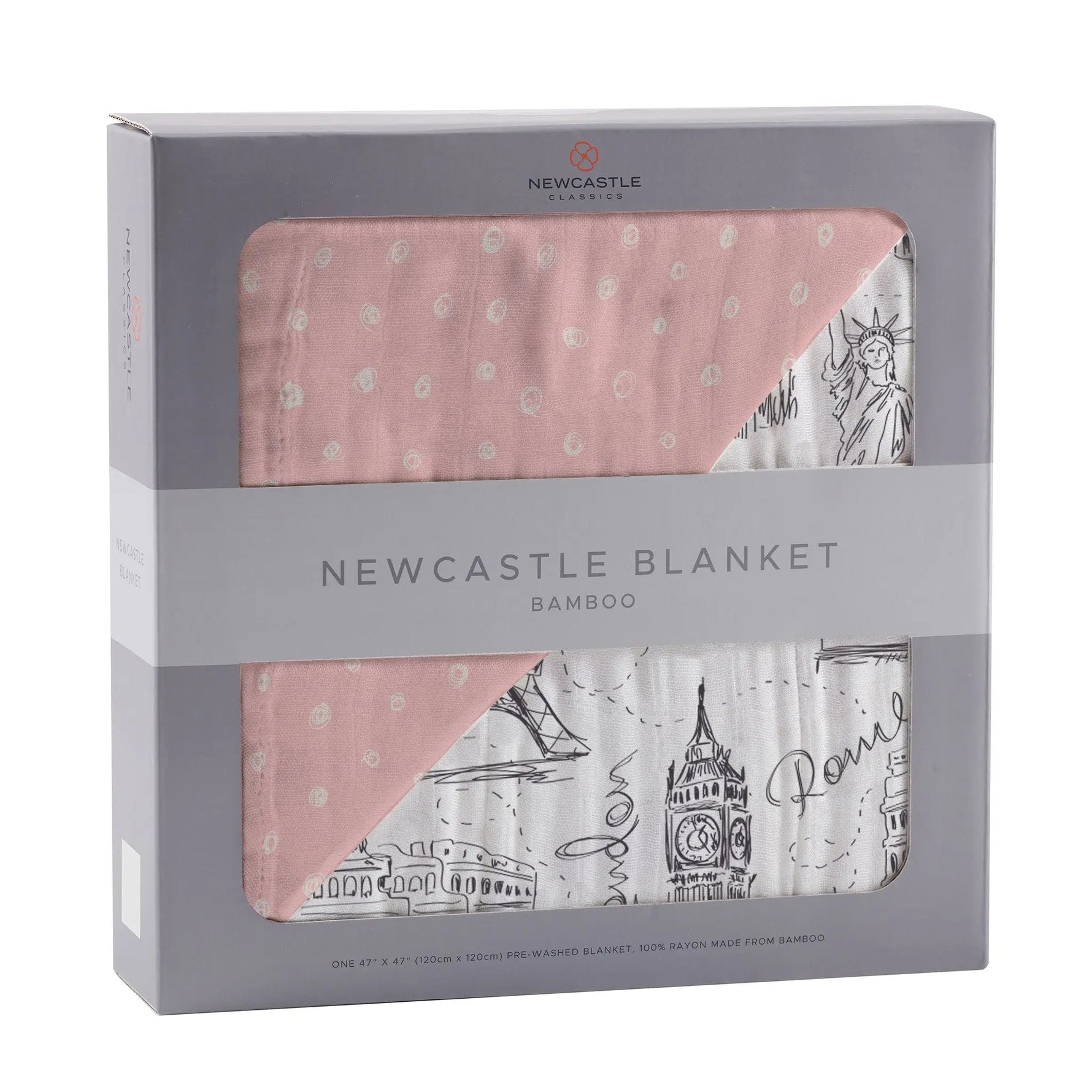 Newcastle Classics Pearl Polka Dot and London, Paris, New York Newcastle Blanket - 