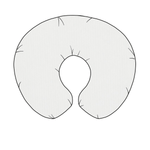 Little Mae & Co Pearl Ribbed Nursing Pillow Cover For Feeding Time Beige - Everetts Place Boutique - 