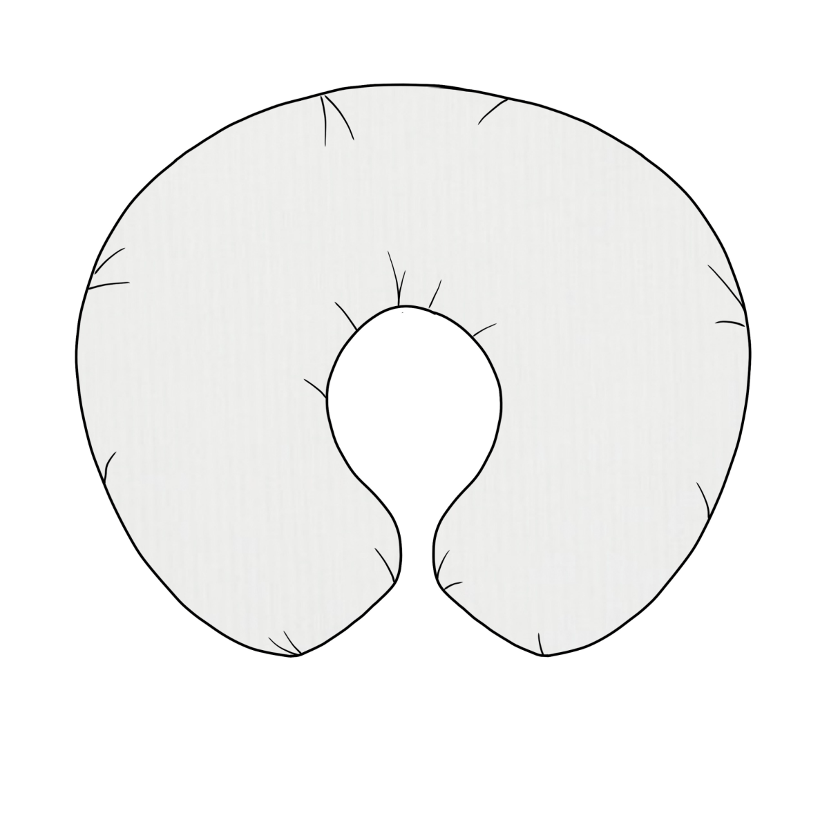 Little Mae & Co Pearl Ribbed Nursing Pillow Cover For Feeding Time Beige - Everetts Place Boutique - 