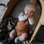 Mushie Pearl Teether Bracelet for Babies Non-Toxic Food-Grade Silicone Easy Grip Soothing Accessory -