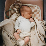 Mushie Pearl Teether Bracelet for Babies Non-Toxic Food-Grade Silicone Easy Grip Soothing Accessory -