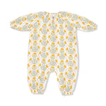 Angel Dear Peasant Romper Cozy Organic Cotton Muslin With Elastic Neck - Everetts Place Boutique - 