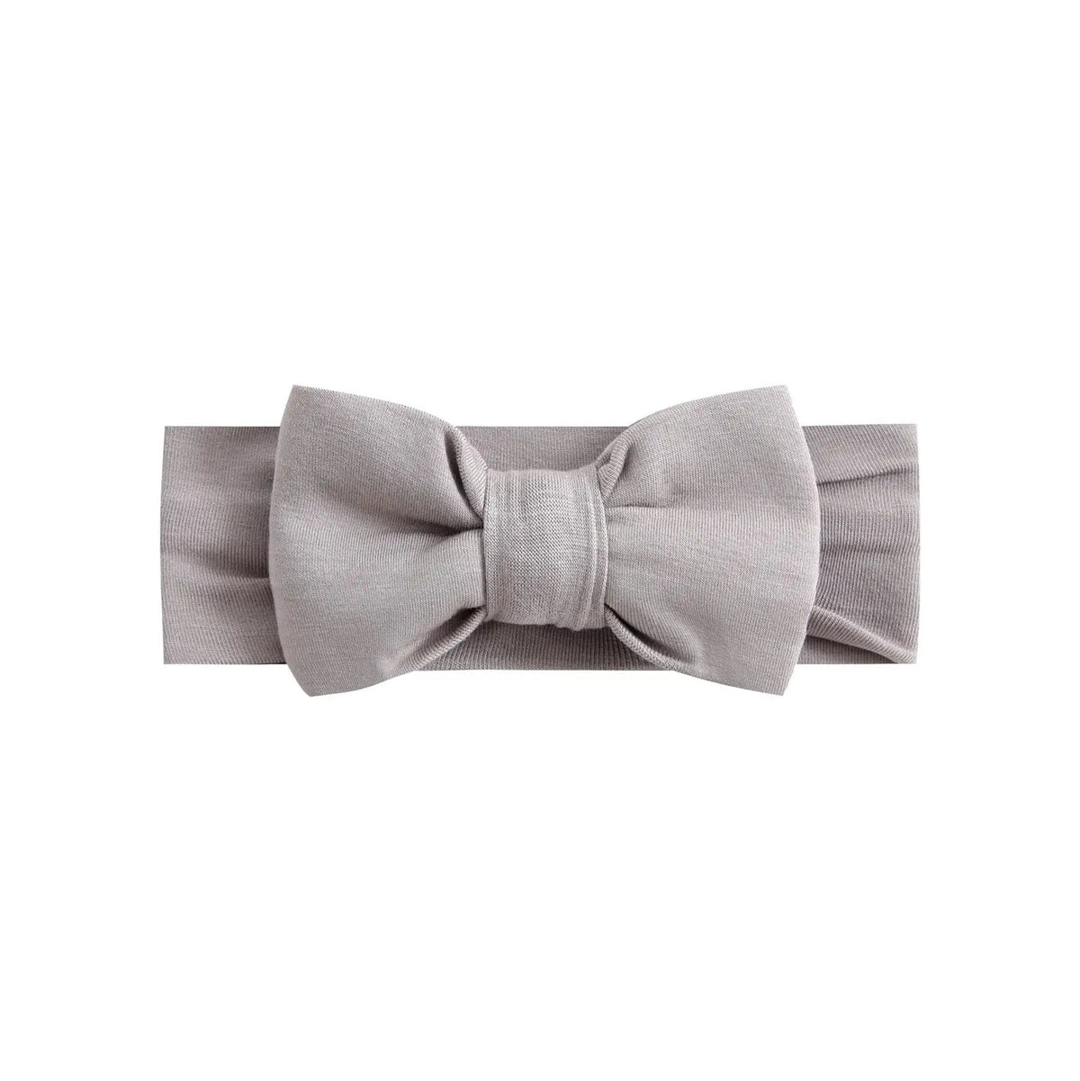 Pebble Baby Headband - Bow tie, Grey, Silver, Satin, Silk | Everetts Place