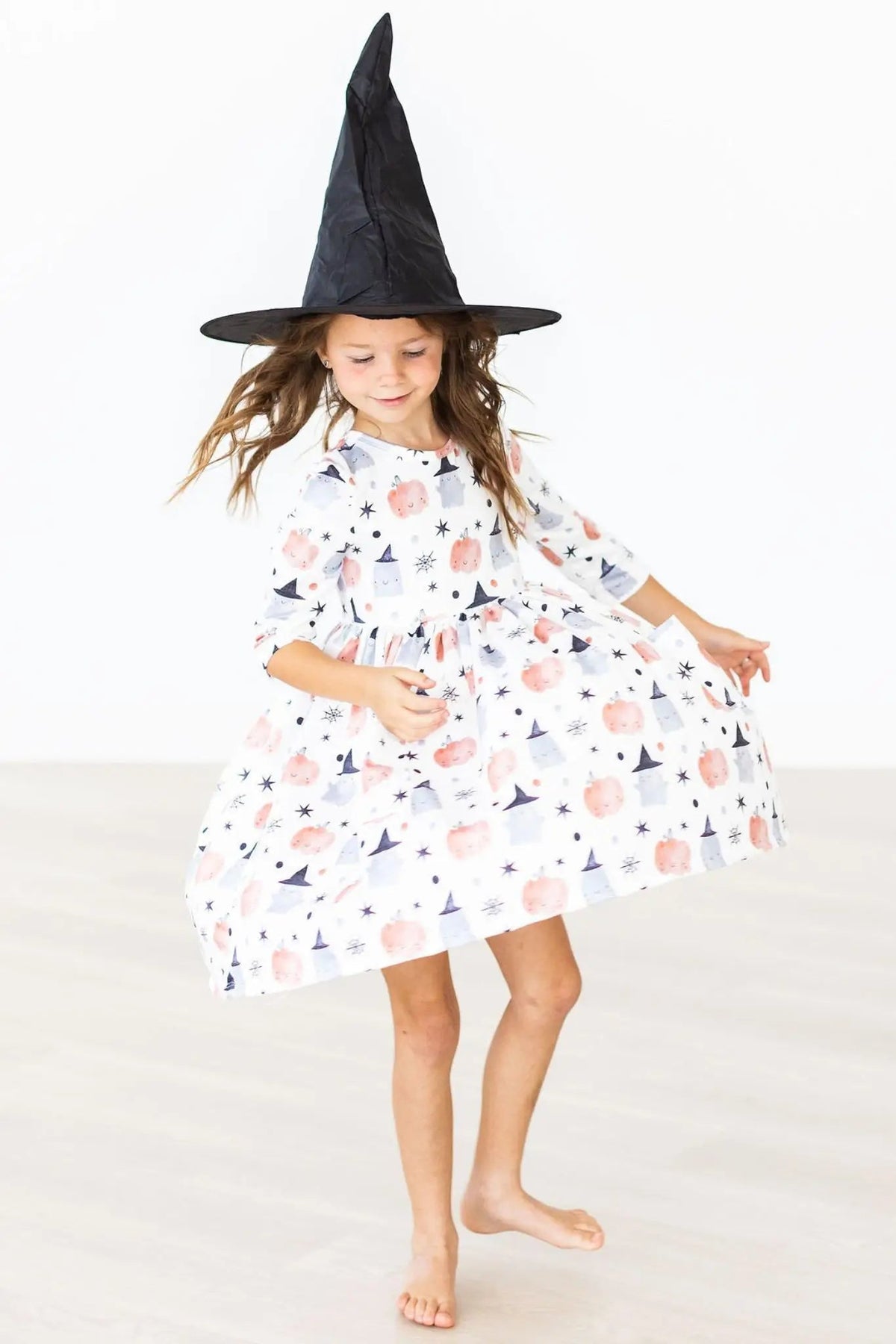Mila & Rose ® Peek - a - Boo 3/4 Sleeve Pocket Twirl Dress - 
