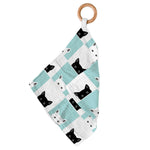 Newcastle Classics Peek-A-Boo Cats Bamboo Blankie - A Newcastle Teether Blanket - Baby & Toddler > Baby Health > Pacifiers & Teethers > Teethers Bamboo Blankie Teether