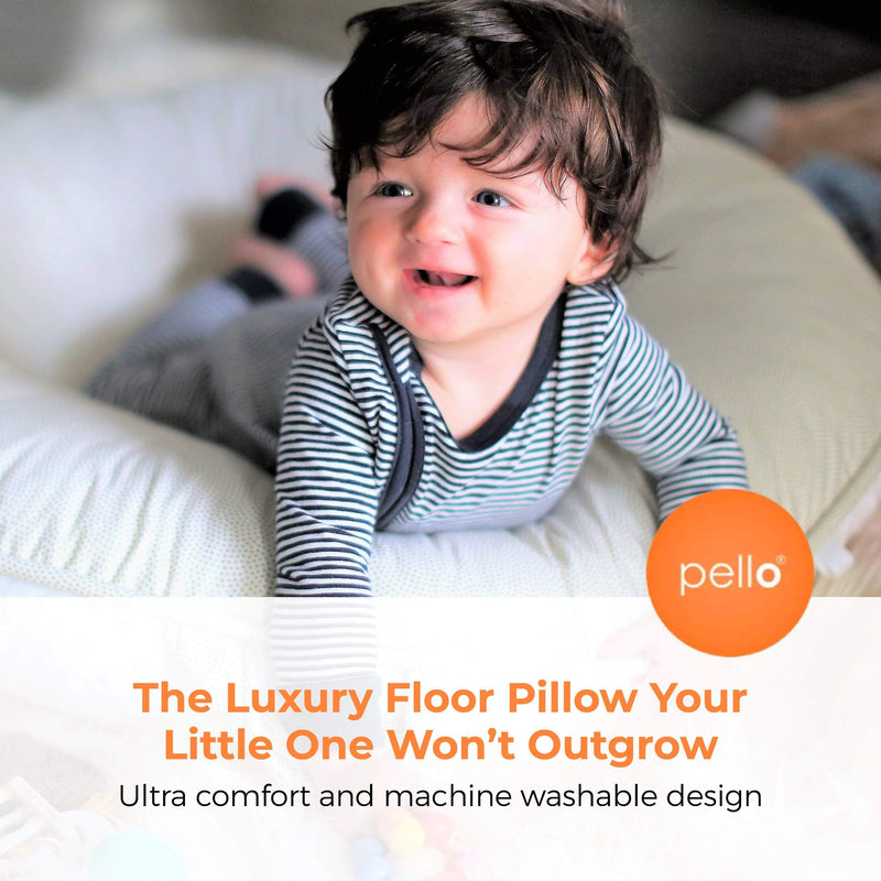 Riley Jr. Silver Floor Cushion Goosewaddle® | Newborn Baby Blankets Toys Teethers Bibs & More