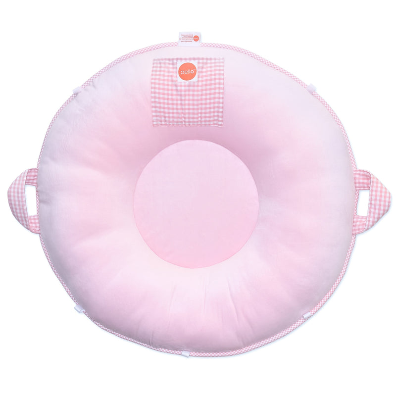 Sadie Light Pink Floor Cushion Goosewaddle® | Newborn Baby Blankets Toys Teethers Bibs & More