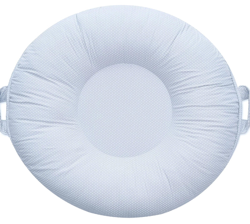 Serenity Light Gray Floor Cushion Goosewaddle® | Newborn Baby Blankets Toys Teethers Bibs & More