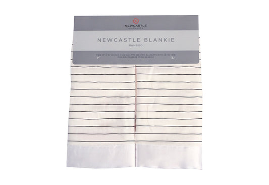 Pencil Stripe Bamboo Muslin Security Blankie for Kids Newcastle Classics