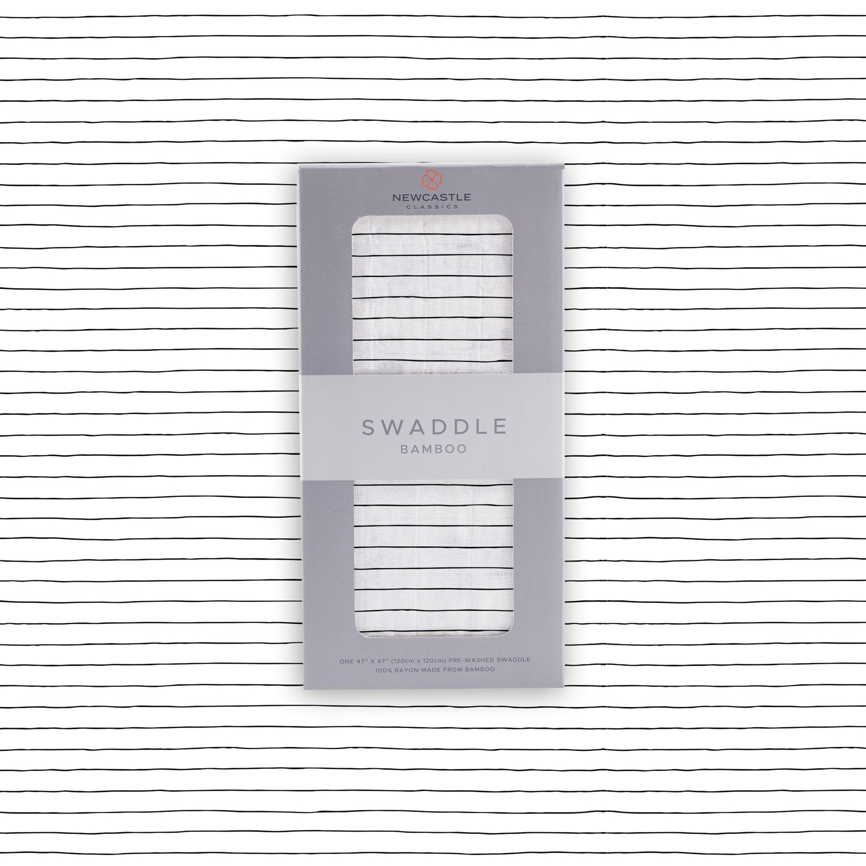 Newcastle Classics Pencil Stripe Bamboo Swaddle