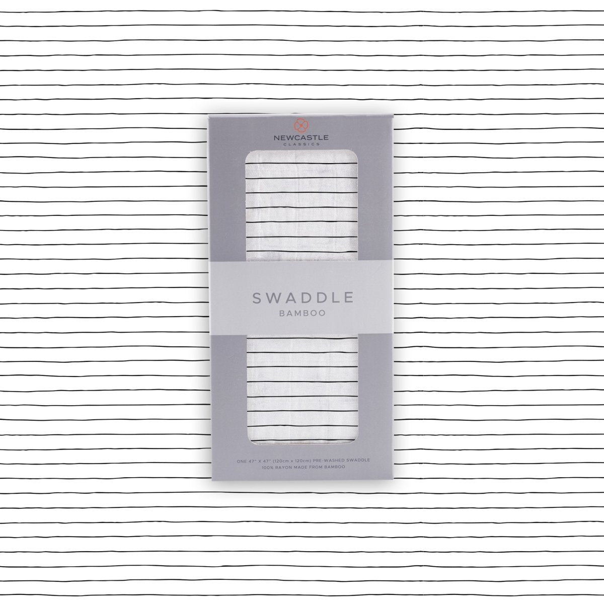 Newcastle Classics Pencil Stripe Bamboo Swaddle - 