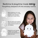 Lumieworld Penguin Night Light for Kids - LED Penguin Lamp | LumiPets® - 