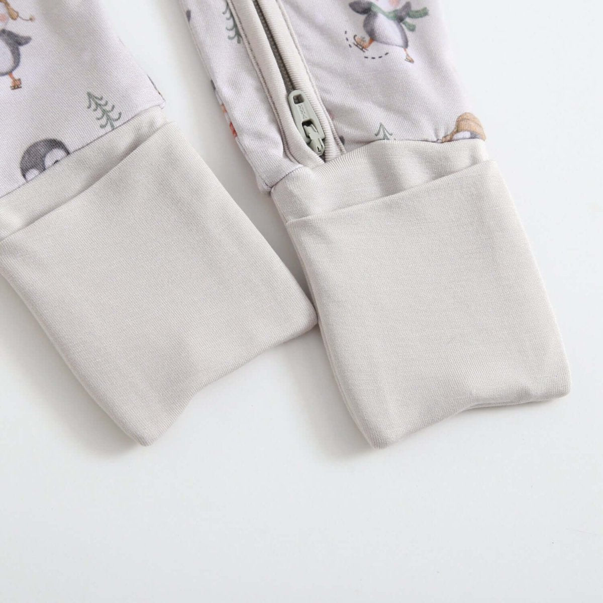 Luxie Charm Penguins On Ice Zippered Baby Romper - Everetts Place Boutique - 