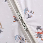Luxie Charm Penguins On Ice Zippered Baby Romper - Everetts Place Boutique - 