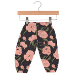 Newcastle Classics Peonies Baby Mini Pants in Soft Bamboo Muslin for Comfortable All Day Wear - 