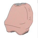 Little Mae & Co Peony All In One Car Seat Cover Breathable Knit Baby Gift - Everetts Place Boutique - 