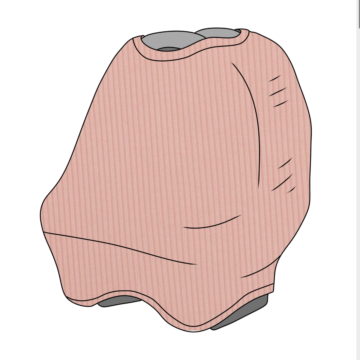 Little Mae & Co Peony All In One Car Seat Cover Breathable Knit Baby Gift - Everetts Place Boutique - 