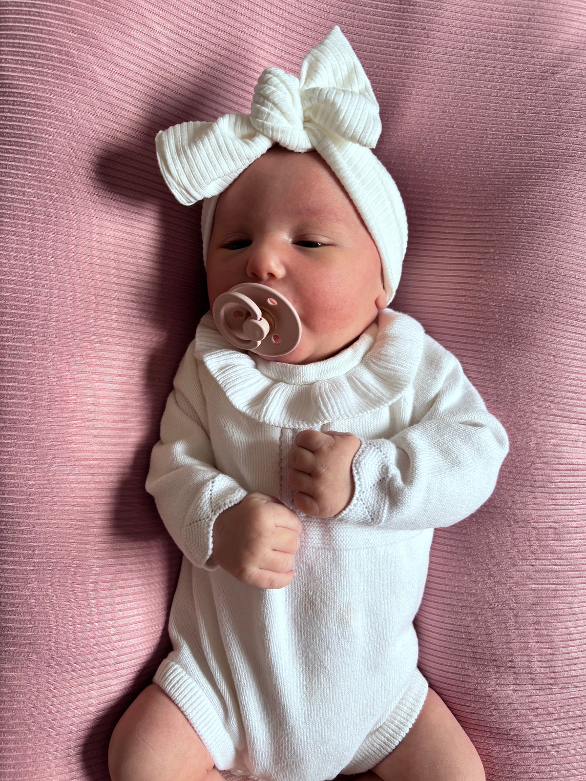 Little Mae & Co Peony Pink Baby Lounger CoverEveretts Place