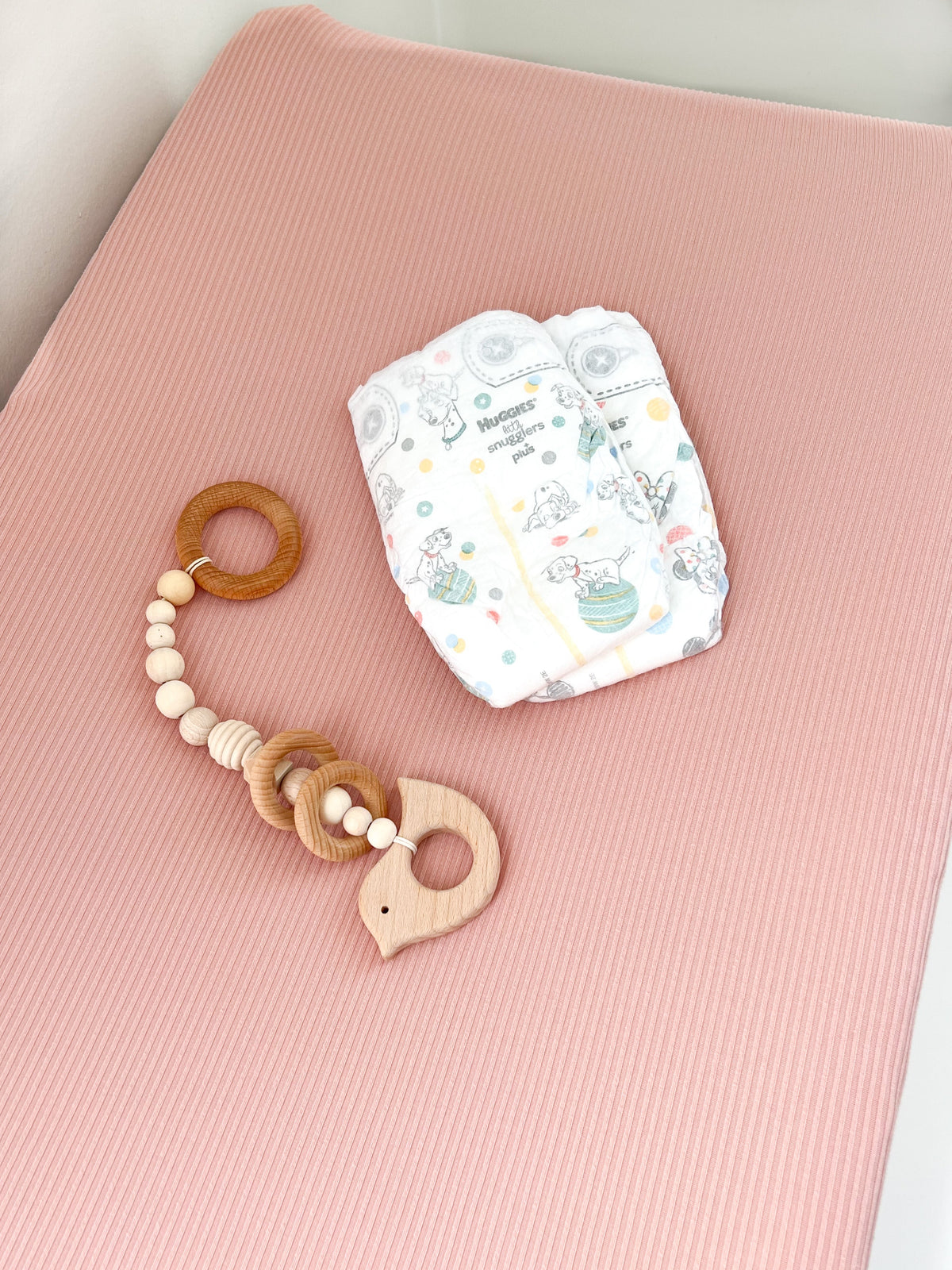 Little Mae & Co Peony Ribbed Changing Pad CoverEveretts Place