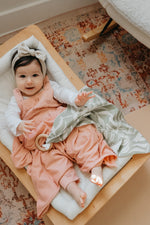 Little Mae & Co Peony Ribbed Stretch SwaddleEveretts Place