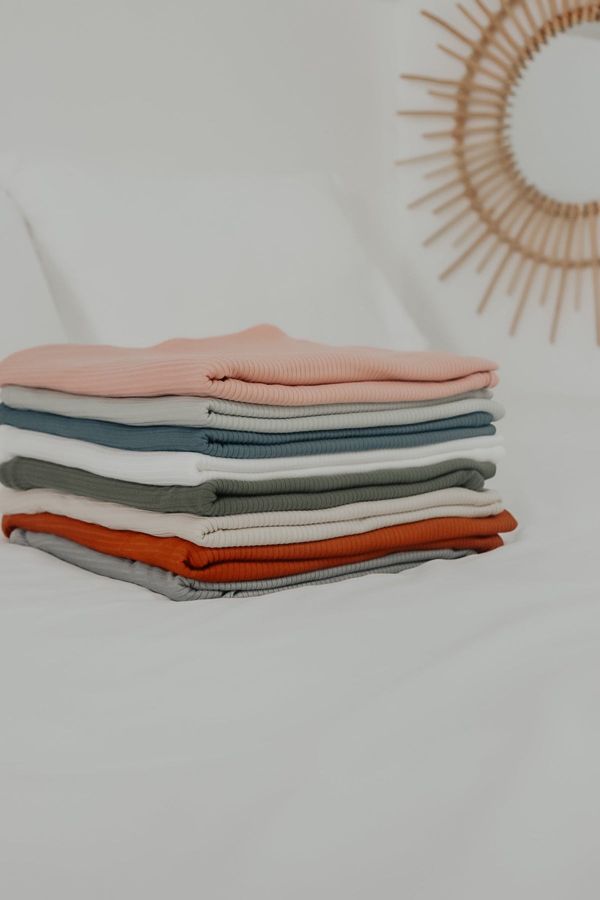 Little Mae & Co Peony Ribbed Stretch SwaddleEveretts Place