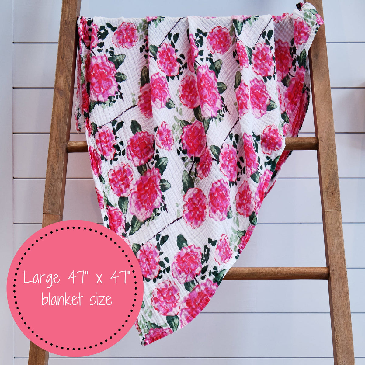 Live Life in Full Bloom Swaddle Blanket by LollyBanks